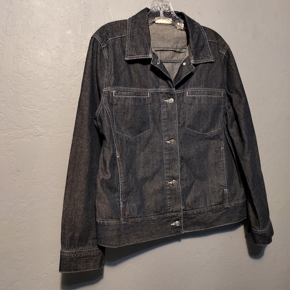 Marsh Landing Women's Jean Jacket Medium Oversized - Picture 2 of 7